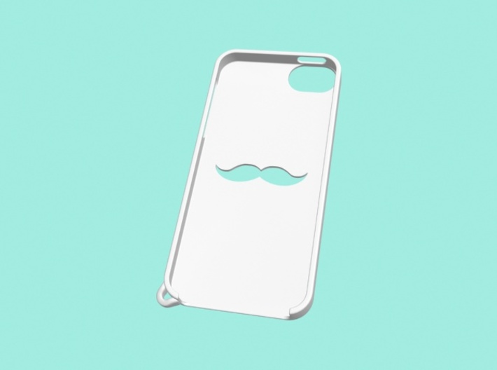 Moustache iPhone 5 Cover Keychain 3d printed Moustache iPhone 5 Cover Keychain