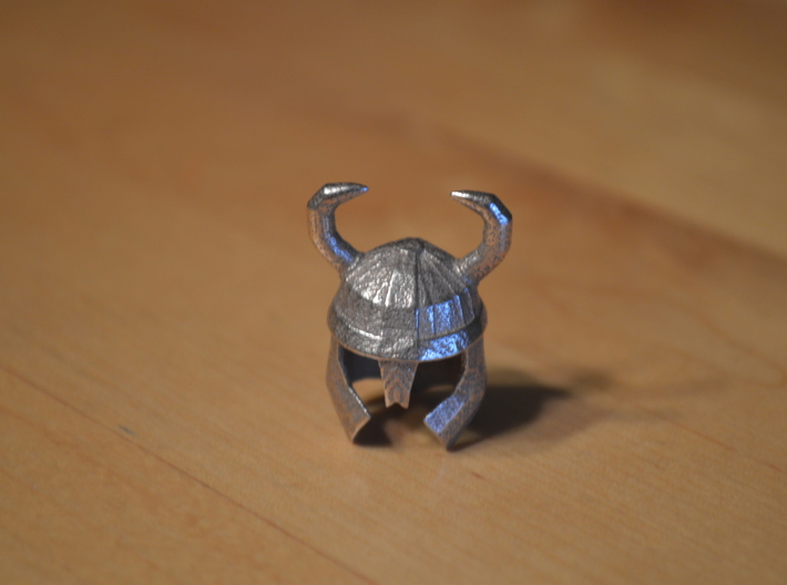 Finger-Viking Helmet Tiny 3d printed 