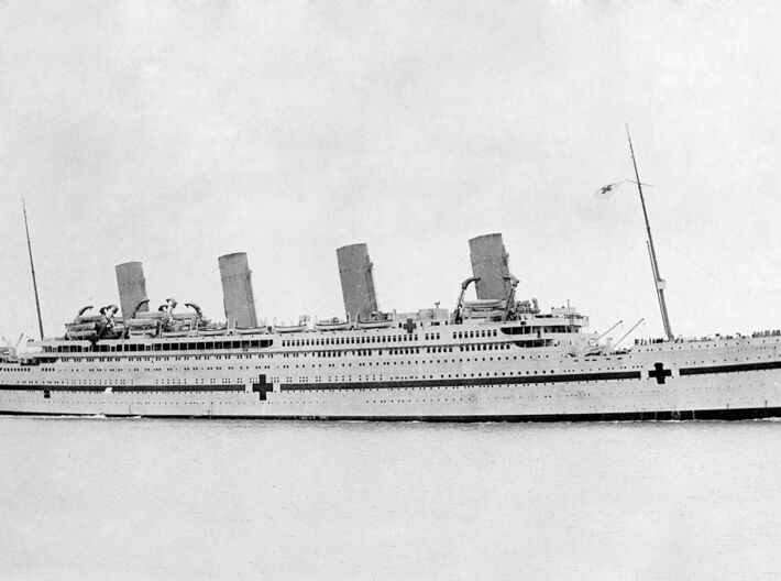 1/350 Titanic and Lusitania Cargo Cranes (4) 3d printed HMHS Britannic