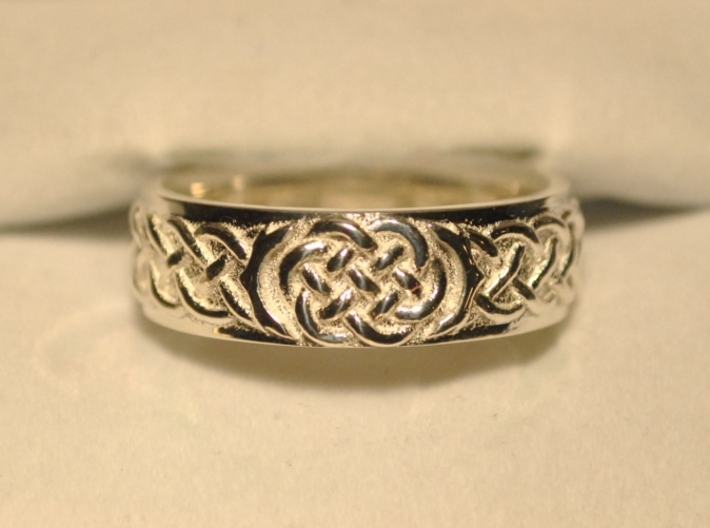 Celtic Wedding Knot Ring Size 5 3d printed Front