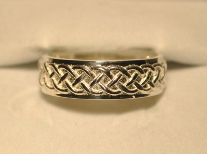 Celtic Wedding Knot Ring Size 5 3d printed Back