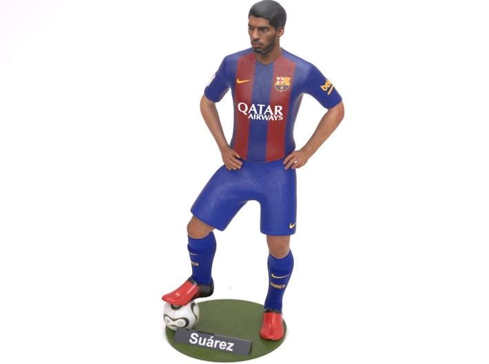 Luis suarez toy figurine collectible fc barcelona soccer 45 cm 17.7 in  football