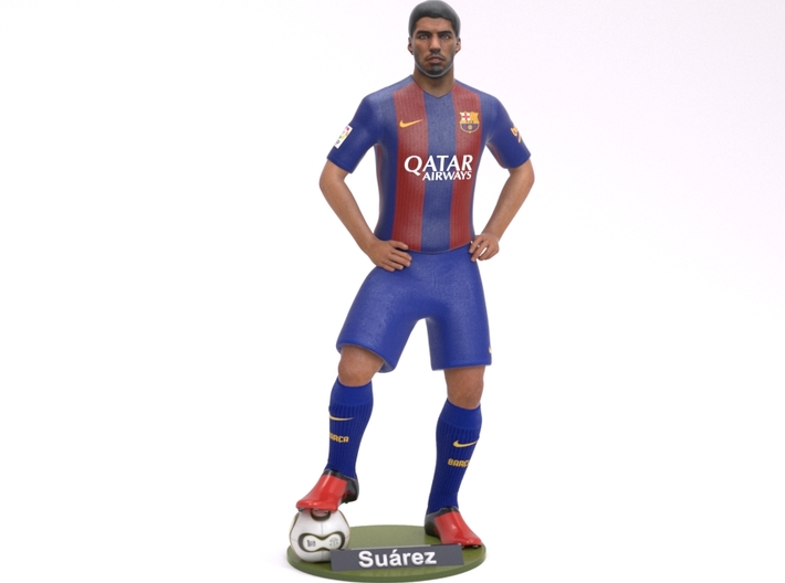 Luis suarez toy figurine collectible fc barcelona soccer 45 cm 17.7 in  football