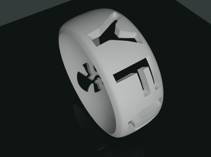 YFU Ring Cut Out (Size 10 / 19.8mm) 3d printed Rendered Blender Image