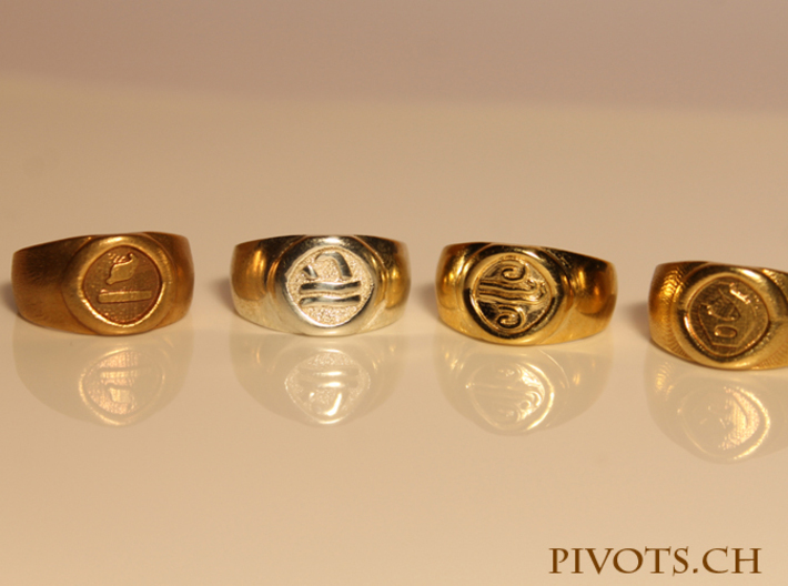 4 Elements - Earth Ring (Size 6 / 16.5mm) 3d printed The 4 Elements