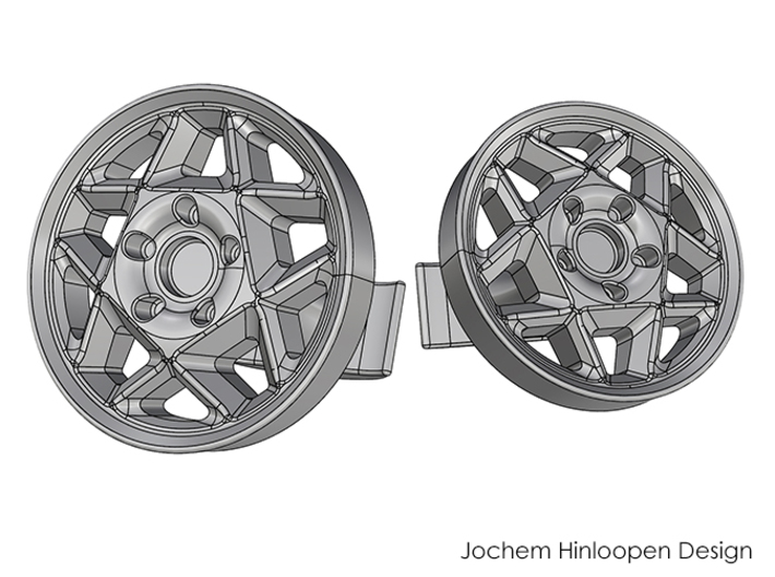 Alloy wheel cufflinks 3d printed 