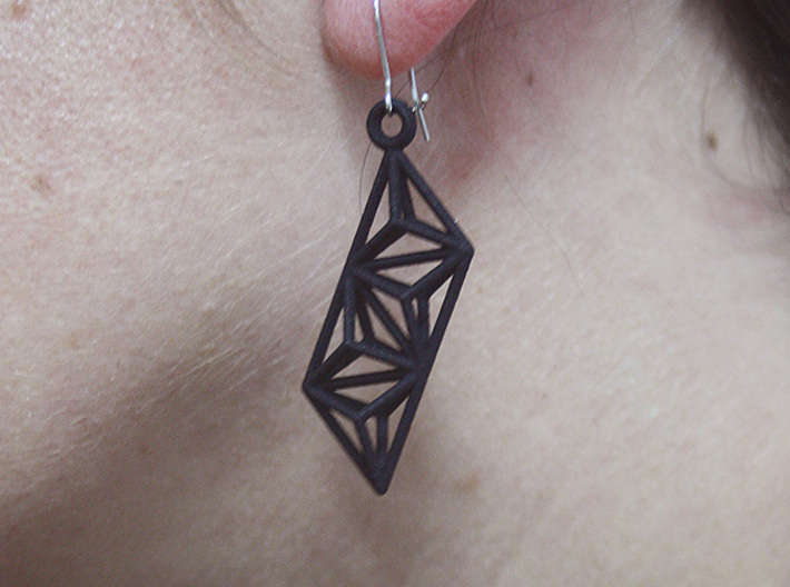 earrings &quot;construct&quot; 3d printed