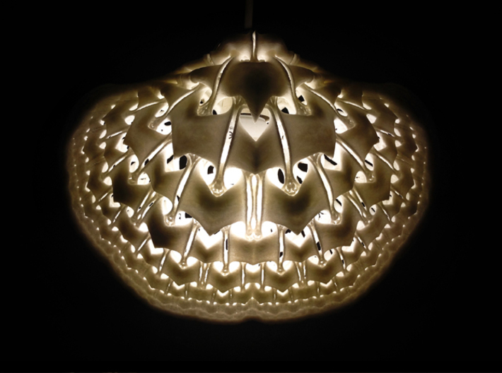 Exotic Shell Light Shade 3d printed