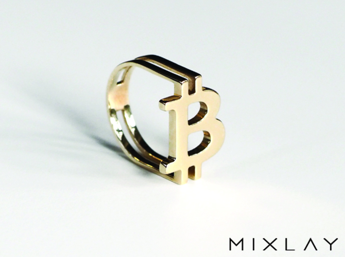 Bitcoin Ring 17 3d printed 