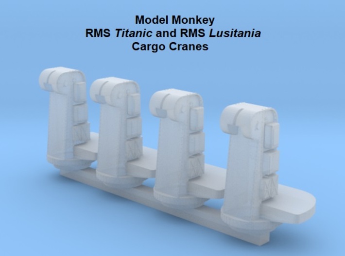 1/350 Titanic and Lusitania Cargo Cranes (4) 3d printed