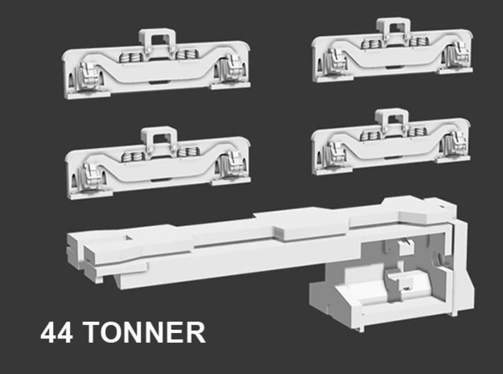 44 Tonner Trucks &amp; Motor Clip 3d printed