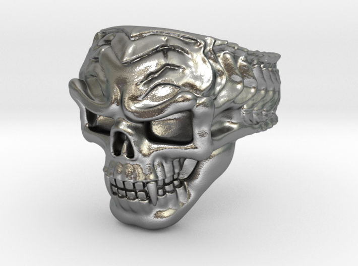 Vampire Skull Ring - Size 12 3d printed 