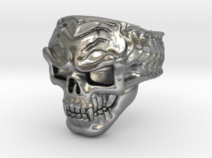 Vampire Skull Ring - Size 11 3d printed 