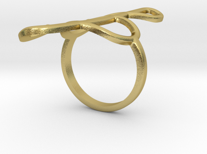Clef Ring (Size 9 / 18.9mm) 3d printed 