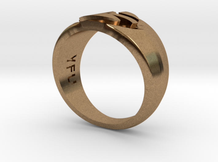 YFU Simple Logo Ring (Size 7 / 17.3mm) 3d printed