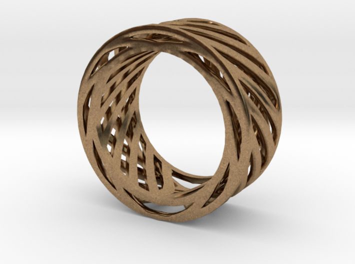 Double Wire Ring (Size 8 / 18.2mm) 3d printed