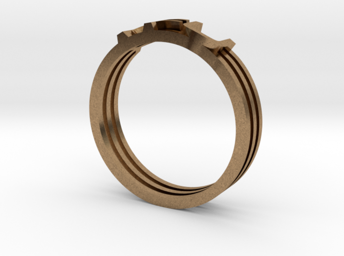 YFU Triple Wire Ring (Size 12 / 21.3mm) 3d printed