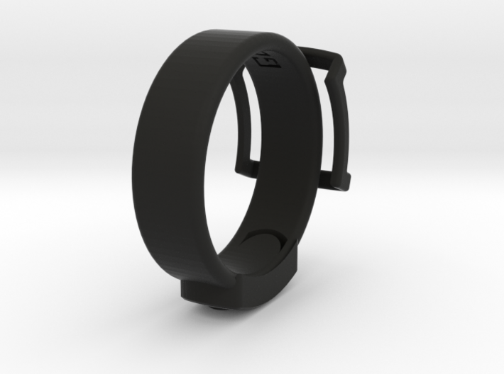 GLaDOS Ring (Black &quot;Half&quot; of Ring) 11 3d printed