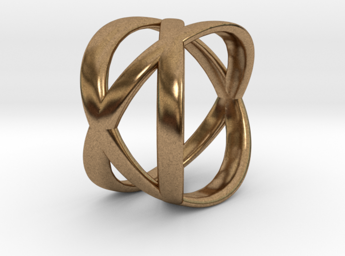 Tre Ring (Size 9 / 18.9mm) 3d printed