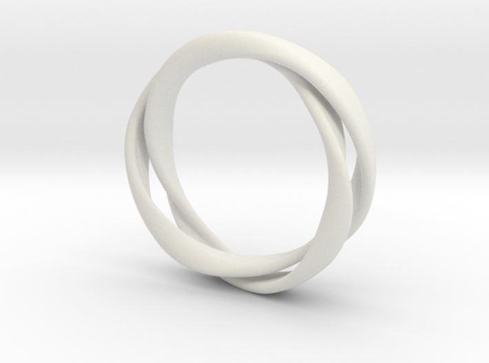 3-Twist Ring (U.S. size 7) 3d printed