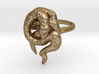 Covetous Gold Serpent Ring, Size 10 3d printed 