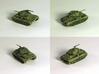 1:144 US M24 Chaffee Light Tank V3 (Set of 4) 3d printed This shows how the tank is to be assembled. The RAAAW model you are buying has the turret attached to the bottom.