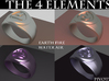 4 Elements - Earth Ring (Size 6 / 16.5mm) 3d printed Rendered Blender Image