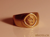 4 Elements - Fire Ring (Size 10 / 19.8mm) 3d printed Raw Brass