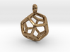 Dodecahedron Platonic Solid Pendant Large 3d printed 