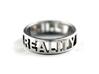 Reality Ring (US Size 7) 3d printed Silver Glossy
