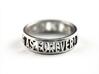No Such Thing Ring (US Size 10) 3d printed Silver Glossy