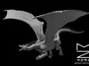 Adult Topaz Dragon Flying 3d printed 