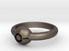 Pokeball Ring - Thin Band (Size 5) 3d printed 
