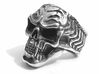 Vampire Skull Ring - Size 12 3d printed Silver Glossy with Aftermarket patina