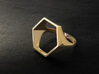 Hexagon Ring - Sz8 3d printed 