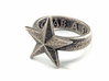 Star Ring (US Size 10) 3d printed Stainless Steel